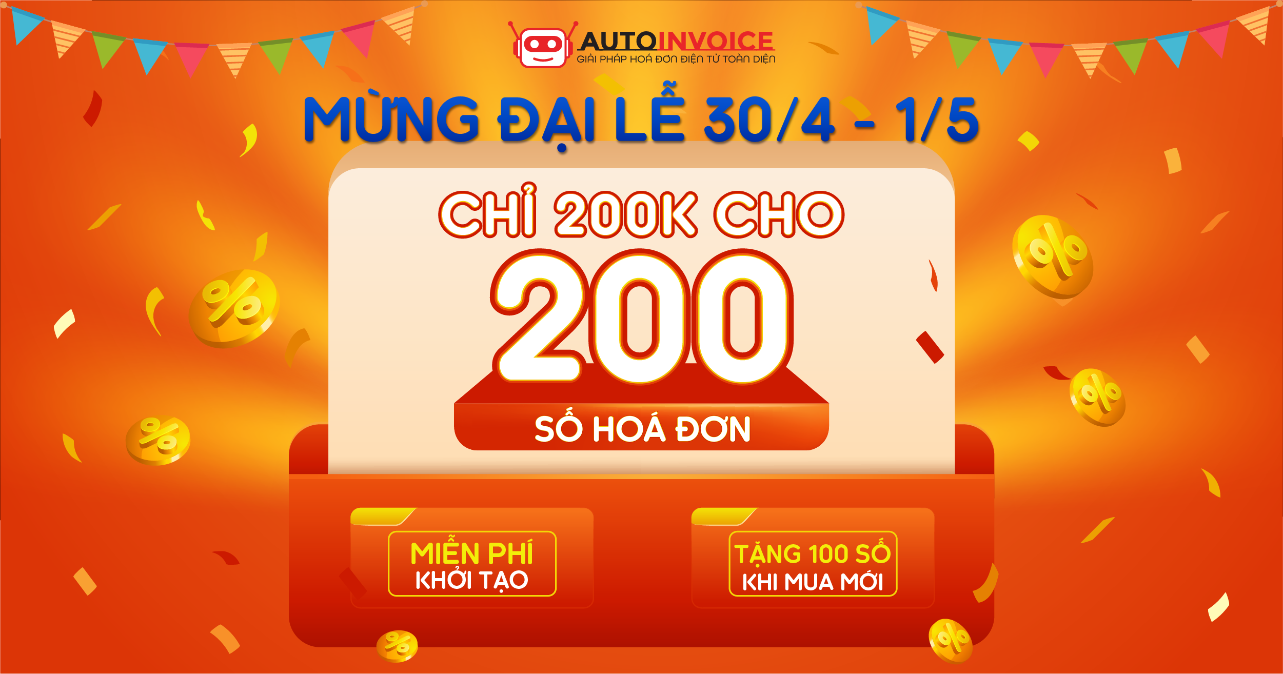 Khuyến Mãi Tưng Bừng, Chào Mừng Đại Lễ 30/4 - 1/5