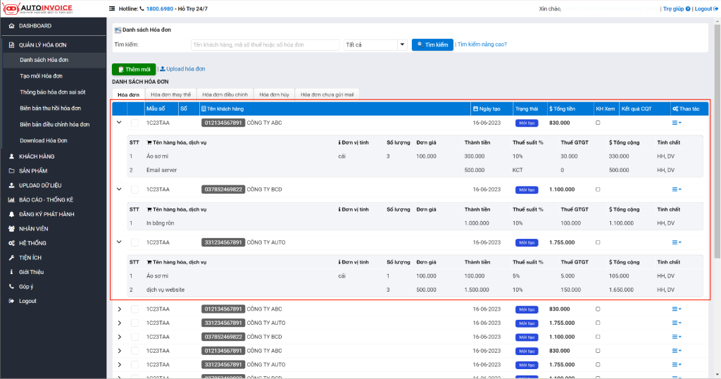 [Auto Invoice] Hướng dẫn upload hóa đơn trên phần mềm Hóa đơn điện tử Auto Invoice