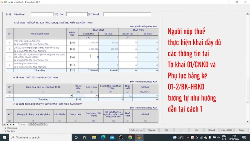 Tổng cục Thuế hướng dẫn khai thuế đối với hộ kinh doanh, cá nhân kinh doanh