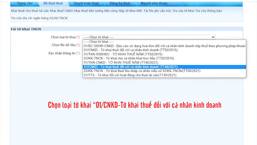 Tổng cục Thuế hướng dẫn khai thuế đối với hộ kinh doanh, cá nhân kinh doanh