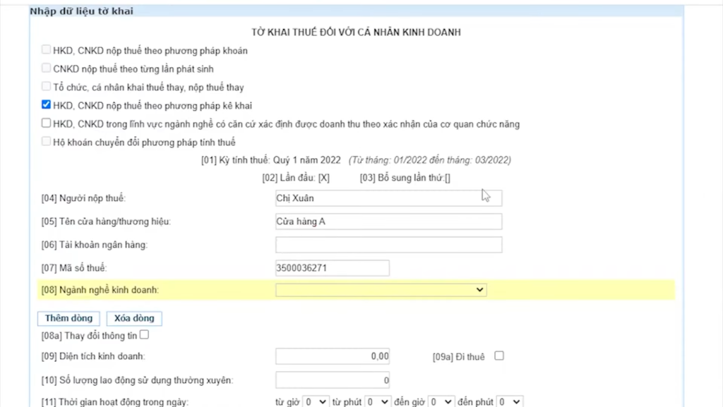Tổng cục Thuế hướng dẫn khai thuế đối với hộ kinh doanh, cá nhân kinh doanh