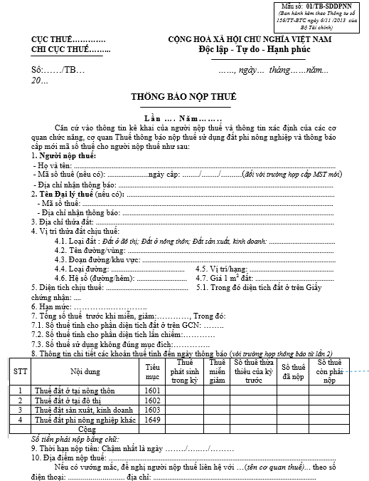 Một số trường hợp khác cần lưu ý khi khai thuế