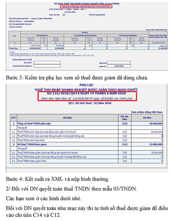 Lập tờ khai quyết toán thuế TNDN theo Thông tư 80