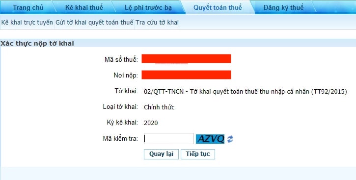 Hướng dẫn quyết toán thuế thu nhập cá nhân TNCN online 2023