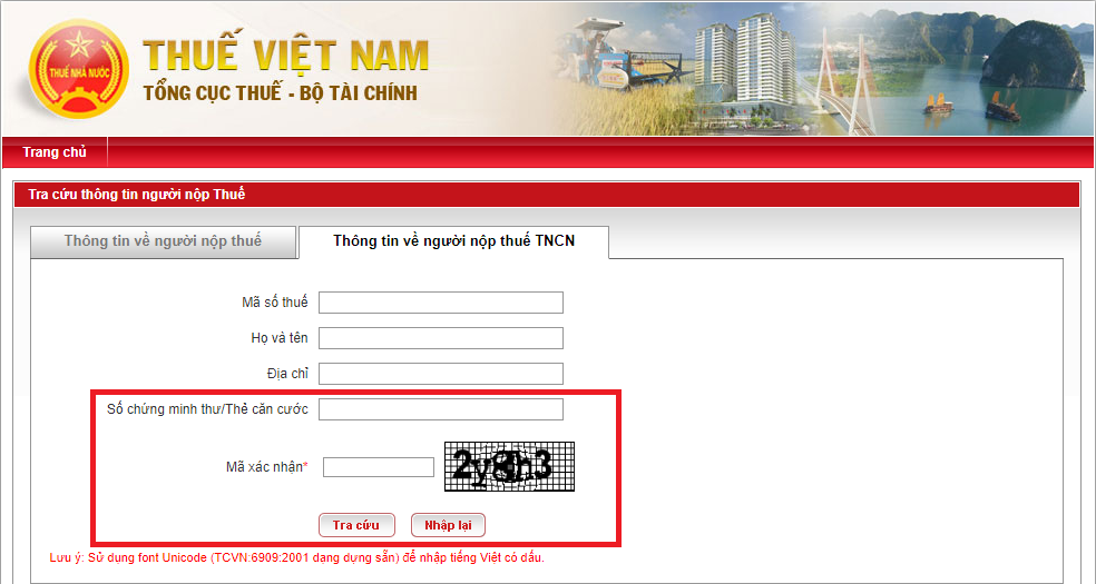 Tra cứu mã số thuế thu nhập cá nhân