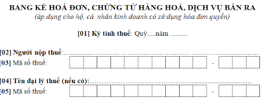 Tổng hợp mẫu bảng kê hóa đơn mua vào và bảng kê hàng hóa dịch vụ bán ra
