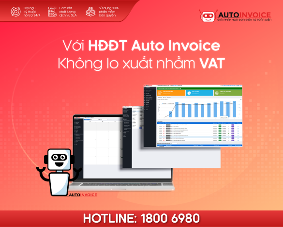 Không lo xuất nhầm VAT với HĐĐT Auto Invoice