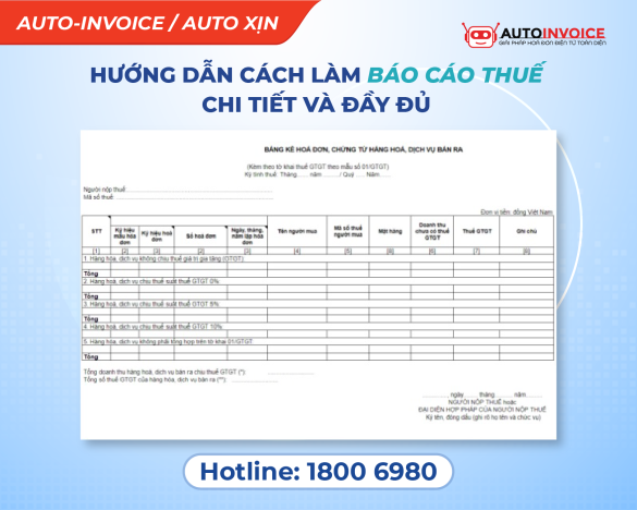 Hướng dẫn cách làm báo cáo thuế chi tiết và đầy đủ