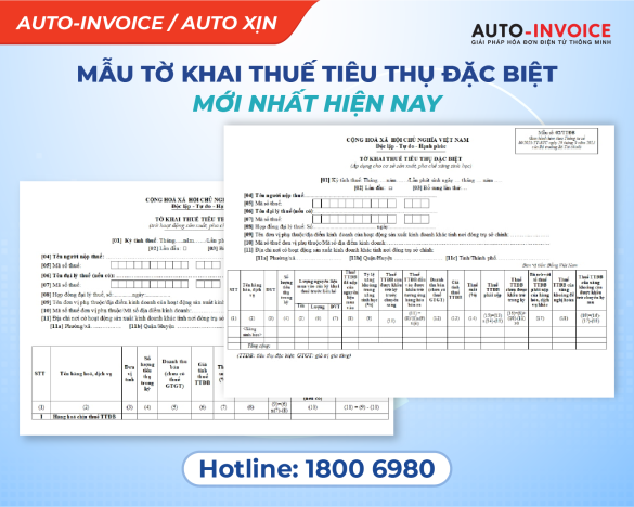 Mẫu tờ khai thuế tiêu thụ đặc biệt mới nhất hiện nay