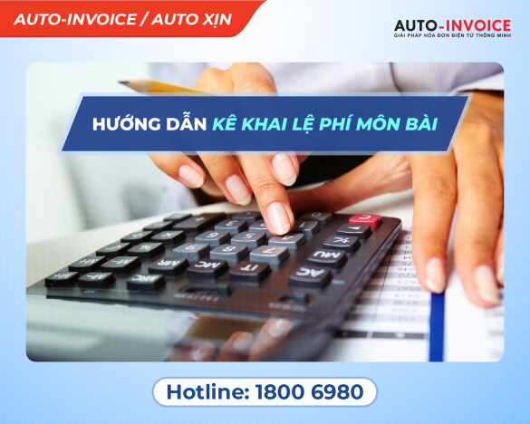 Hướng dẫn cách kê khai lệ phí môn bài năm 2023 qua mạng