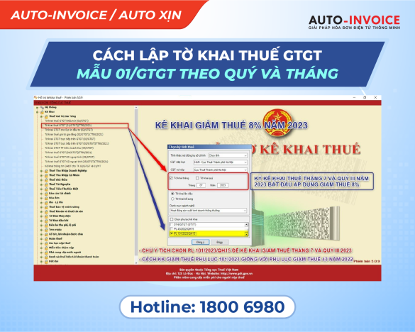 Cách lập tờ khai thuế GTGT mẫu 01/GTGT theo quý và tháng